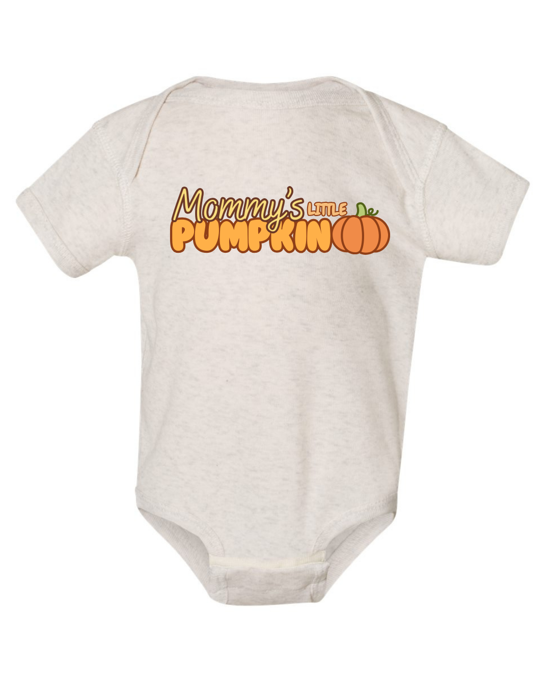 "Mommy's little pumpkin" Rib Bodysuit - Natural