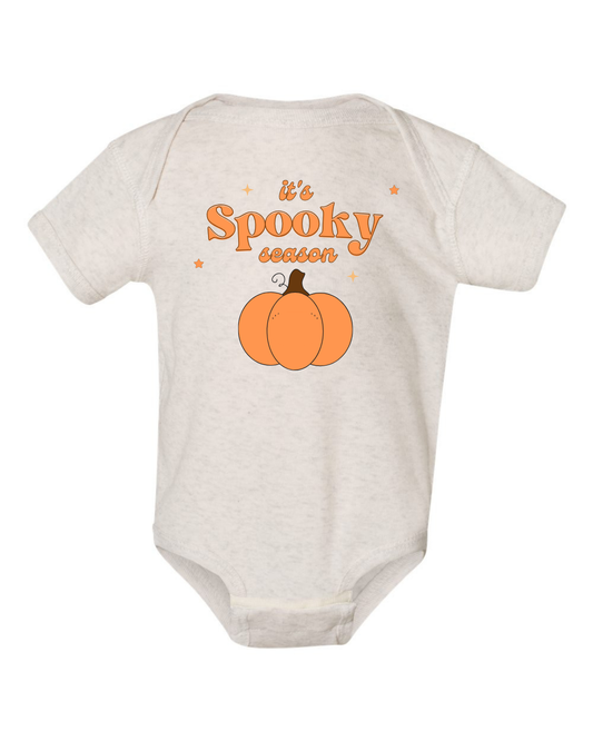 "It's Spooky Season" Rib Bodysuit - Natural
