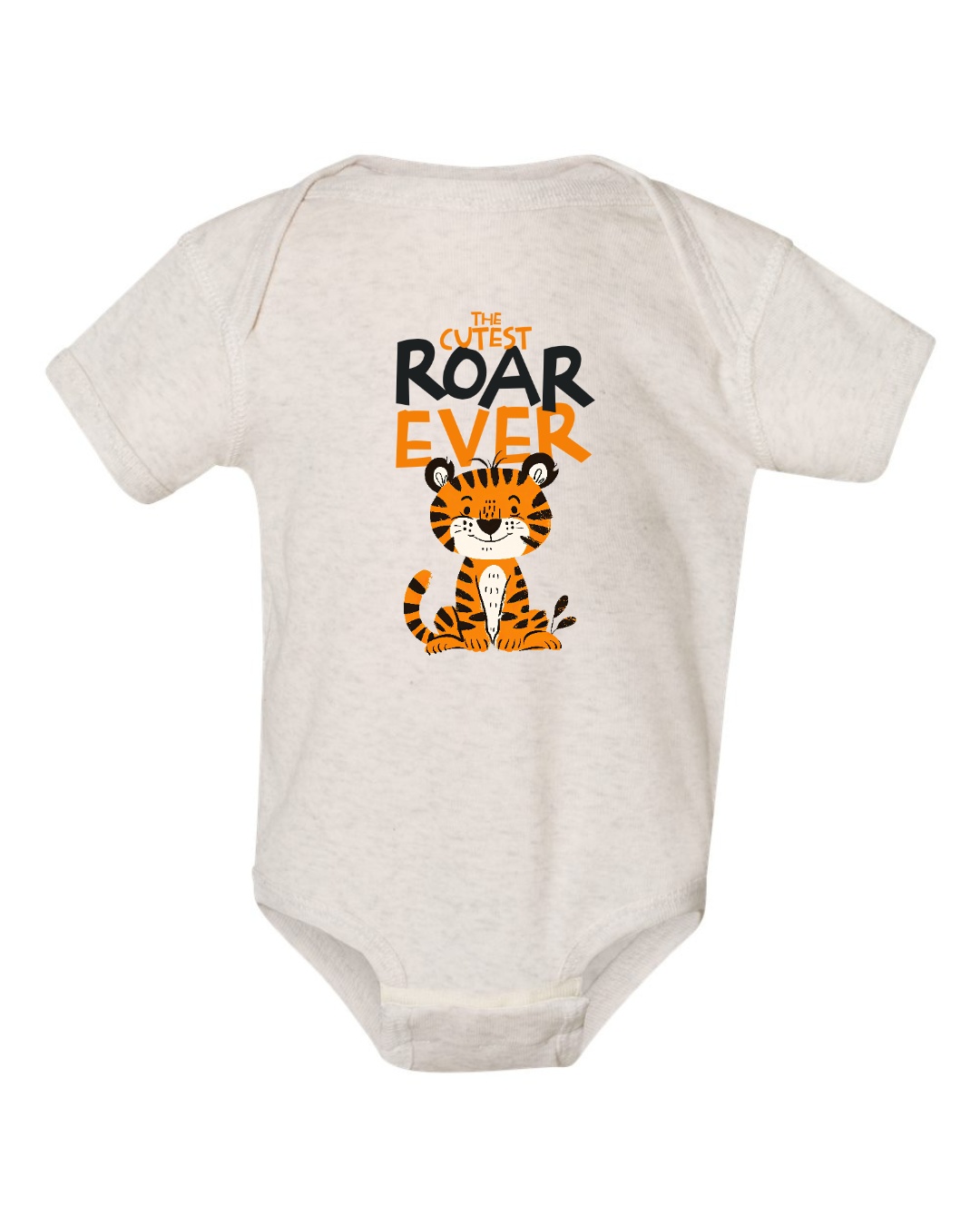 "The cutest ROAR ever" Rib Bodysuit - Natural