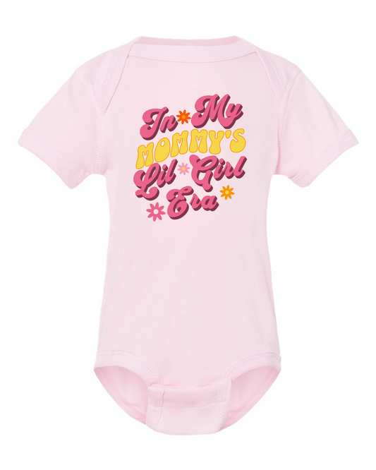 "In my daddy's lil' girl era" Rib Bodysuit - Baby Pink