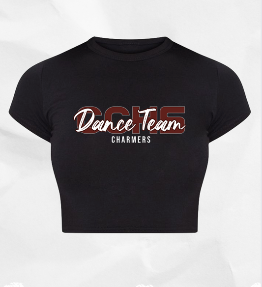 Charmers Crop Top - Glitter Logo