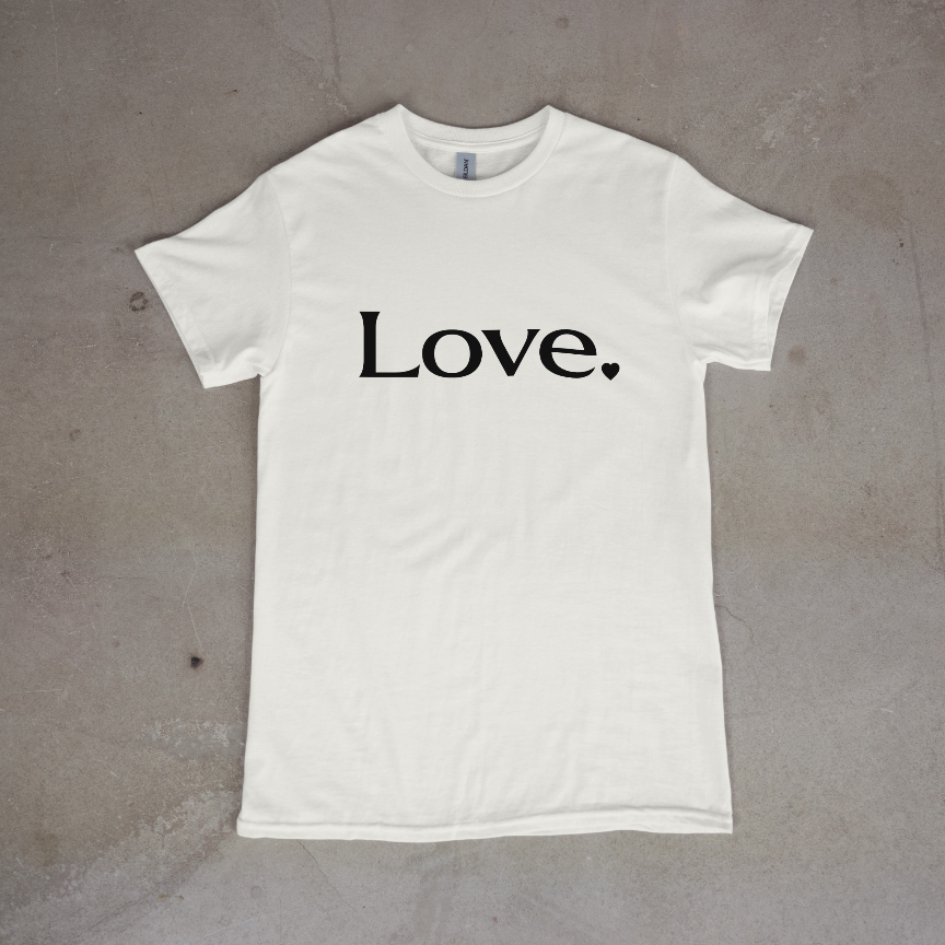 Oversized Love T- Shirt -  Cotton Unisex Crewneck T-Shirt - Aurora & Co.