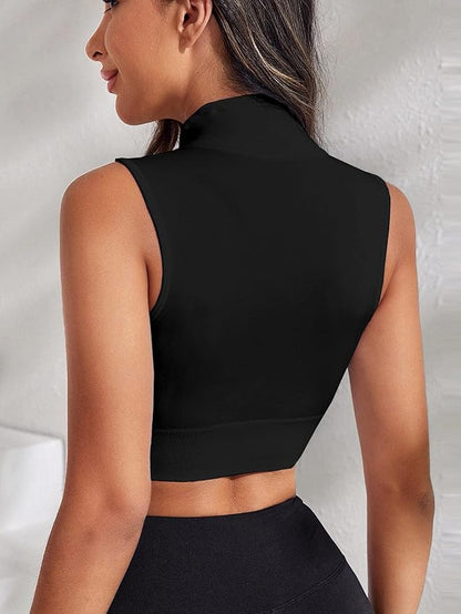 Zipper Crop Top
